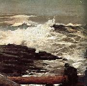 Winslow Homer Driftwood Sweden oil painting artist